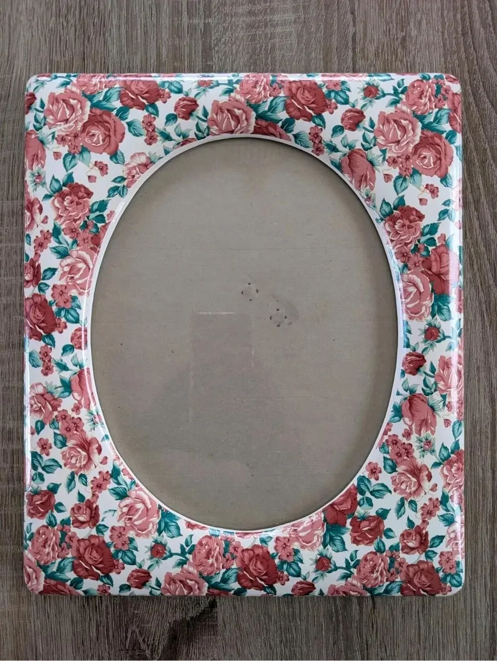 Vtg 90s Lavie Ceramic Floral Picture Frame Roses Cottagecore Shabby Chic 8x10